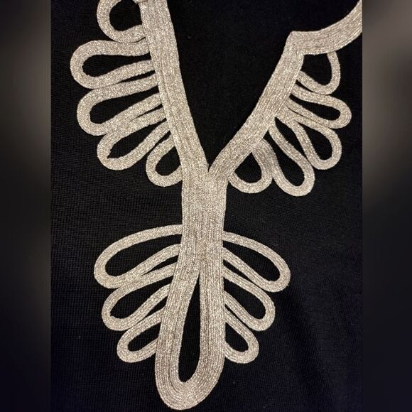 Lilly Pulitzer Devlin Merino Wool Shift Sweater Dress Black Size XS - Picture 7 of 9